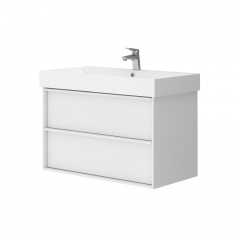Тумба з умивальником Devit Quadra 450х864х600, білий матовий (083085WB) Бердичів