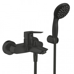 Змішувач для ванни Grohe QuickFix Start з душовим набором, чорний матовий (UA30330701) Бучач