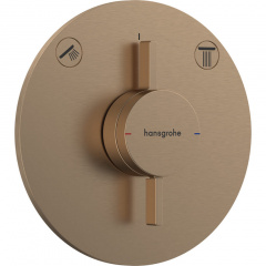 Змішувач для душу Hansgrohe DuoTurn S прихованого монтажу Brushed Bronze (75418140) Мукачево