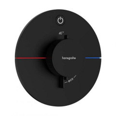Термостат прихованого монтажу Hansgrohe ShowerSelect Comfort S на 1 функцію Matt Black (15553670) Белая Церковь