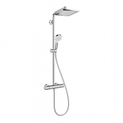 Душова система Hansgrohe Crometta E Showerpipe EcoSmart 240 1jet з термостатом (27281000) Тячів