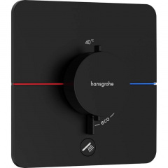 Термостат прихованого монтажу Hansgrohe ShowerSelect Comfort Q HighFlow Matt Black (15589670) Ладан