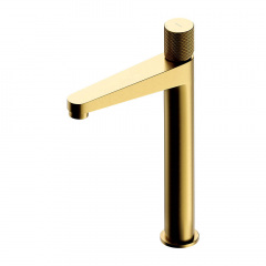 Змішувач для умивальника Omnires Contour високий, золото (CT8012GLB) Броди