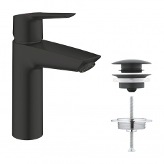 Змішувач для раковини Grohe QuickFix Start M-Size чорний матовий (235752432) Александрия
