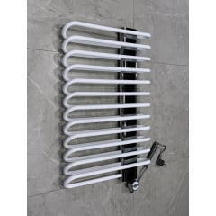 Полотенцесушитель электрический Terma Michelle 780x500 White, панель Chrome Надвірна