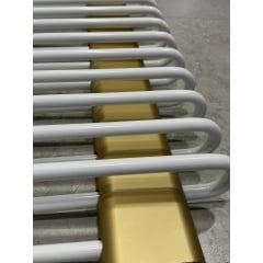 Полотенцесушитель Terma Michelle 780*500 White, панель Brass Ворожба
