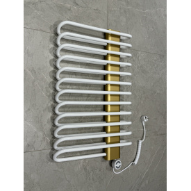 Рушникосушка електрична Terma Michelle 780x500 White, панель Brass