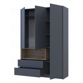Шкаф для одежды Дорос Дейл 220х150х52 см трехдверный с нишей