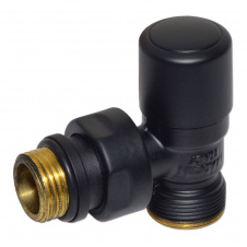 Кран отсекающий Carlo Poletti FIRST 1/2″х24-19 угловой BLACK MATTE