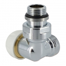 Термостатический клапан Сarlo Poletti FIRST CORNER трехосевой 1/2″х24-19 DX правый хром