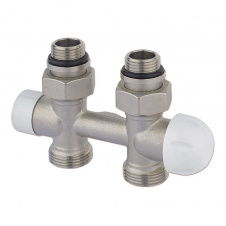 Термостатический узел Carlo Poletti Thermo Piastre прямой 1/2″ Зx3/4″ EK 50 мм никель