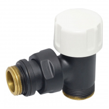 Фото - Термостатический клапан Carlo Poletti COMPACT-THERMO-V1 1/2″х24-19 угловой BLACK MATTE Термостатический клапан Carlo Poletti COMPACT-THERMO-V1 1/2″х24-19 угловой BLACK MATTE