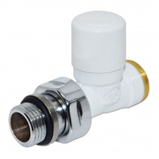 Кран отсекающий Carlo Poletti FIRST 1/2″х24-19 прямой белый