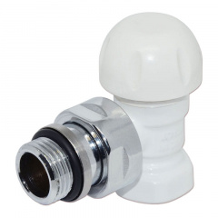 Термостатический клапан Carlo Poletti FIRST THERMO 1/2″ угловой белый Полтава