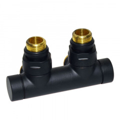 Узел отсекающий Carlo Poletti Twin 1/2″ Зx3/4″ EK 50 мм угловой черный Київ