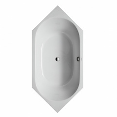 Ванна шестиугольная Duravit D-Code 190х90см, встраиваемая, белая Житомир