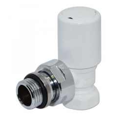 Кран радиаторный Carlo Poletti FIRST 1/2″ угловой белый Херсон