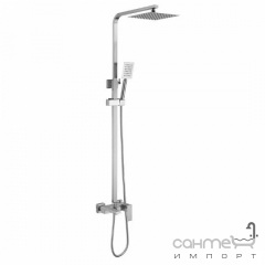 Душевая стойка с изливом Lidz Kubis LDKUB1031NKS43380 никель Київ