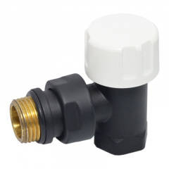Термостатический клапан Carlo Poletti COMPACT-THERMO-V1 1/2″ угловой BLACK MATTE Ізмаїл