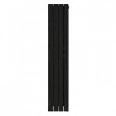Вертикальный алюминиевый радиатор NOVA FLORIDA LEDRO S/90 1600 мм Black Coffee дизайнерский 4 секции Миргород