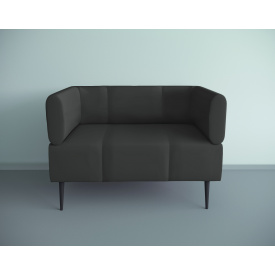 Кресло офисное Tobi Sho Бенно-1 с подлокотниками и конусной ногой 1000х720х750 кожзам Серый 2233.