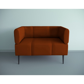 Кресло офисное Tobi Sho Бенно-1 с подлокотниками и конусной ногой 1000х720х750 кожзам Светло-коричневый 2212.