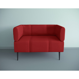 Кресло офисное Tobi Sho Бенно-1 с подлокотниками и конусной ногой 1000х720х750 кожзам Красный 2210.