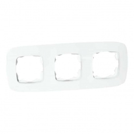 Рамка 3-я Horoz Electric ELA белый (112-007-0013-010)