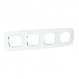 Рамка 4-на Horoz Electric ELA белая (112-007-0014-010)
