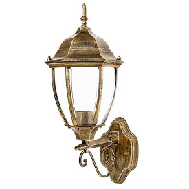 Светильник садово-парковый PALACE A008 черный-золото Delux