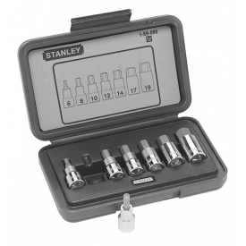 Набор торцевых головок 1/2&quot; с шестигранными битами Stanley 7 шт