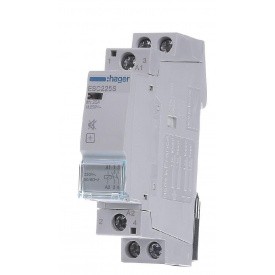 Контактор 25A ESC225s безшумний (2НО, 230В) 1м Hager