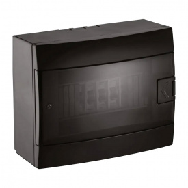 Щит наружный Horoz Electric на 24 автомата черный IP40 (600-001-240)