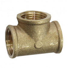 Трійник Aquavita 1/2" ввв посилений латунь