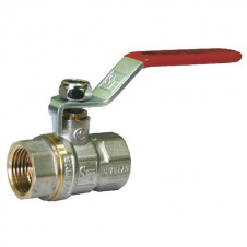 Кран шаровый для воды Santan Professional 600, 1/2" внутренний-внутренний, красная ручка