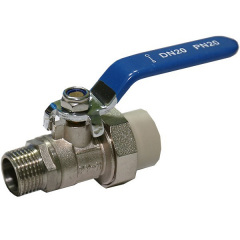 Кран PP-R Santan шаровый с наружной резьбой 20х1/2" Стрый