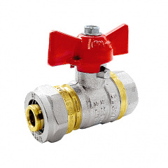 Кран для МП трубы Santan Premium, усиленный 16х1/2" В КБ Киев