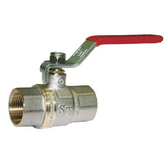 Кран шаровый для воды Santan PREMIUM 600, 3/4" внутренний- внутренний, красная ручка Оріхів