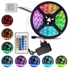 Комплект світлодіодної стрічки OPT-TOP 3528 RGB у силіконі 5 м з пультом (1756374621) Олександрія