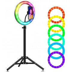 Світлодіодне селфі-кільце з RGB підсвічуванням OPT-TOP Soft Ring Light MJ300 (1756374695) Долина