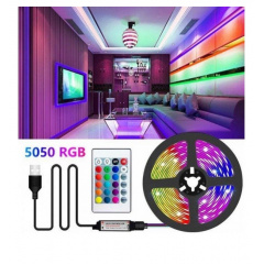 Світлодіодна стрічка з пультом RGB USB 7572 2 м Чорноморськ