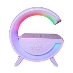 Настільна лампа-нічник Led Wireless Charging Speaker Google (BT2301) 15W White Чорноморськ