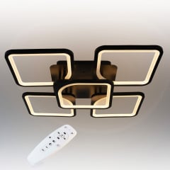 Стельова LED люстра світлодіодний світильник Sunlight чорний 5631/4+1 Вольнянск