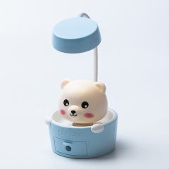 Дитяча настільна лампа Happy Life Cute Pets з точилкою для олівців блакитний (HP12268B) Каменское