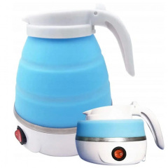 Дорожній чайник силіконовий складний дисковий 0,6л 600Вт 220В Travel Folding Elecreic Kettle YS-2008 Ковель