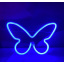 Настінний неоновий світильник нічник Angel Метелик Butterfly синій Акимовка