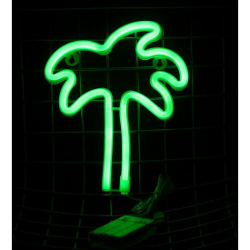 Настінний неоновий світильник нічник Пальма Angel