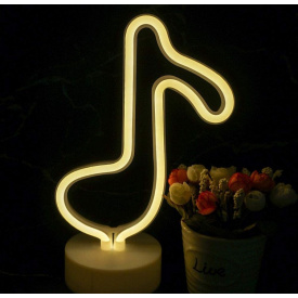 Нічник неоновий лампа Angel Нота