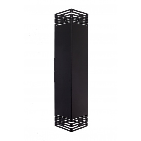 Світильник настінний MSK Electric Sieve бра під дві лампи NL 23702-1 BK чорний