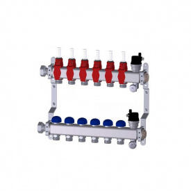 Колектор з витратомірами Purmo Premium Line 1'' 6 контурів